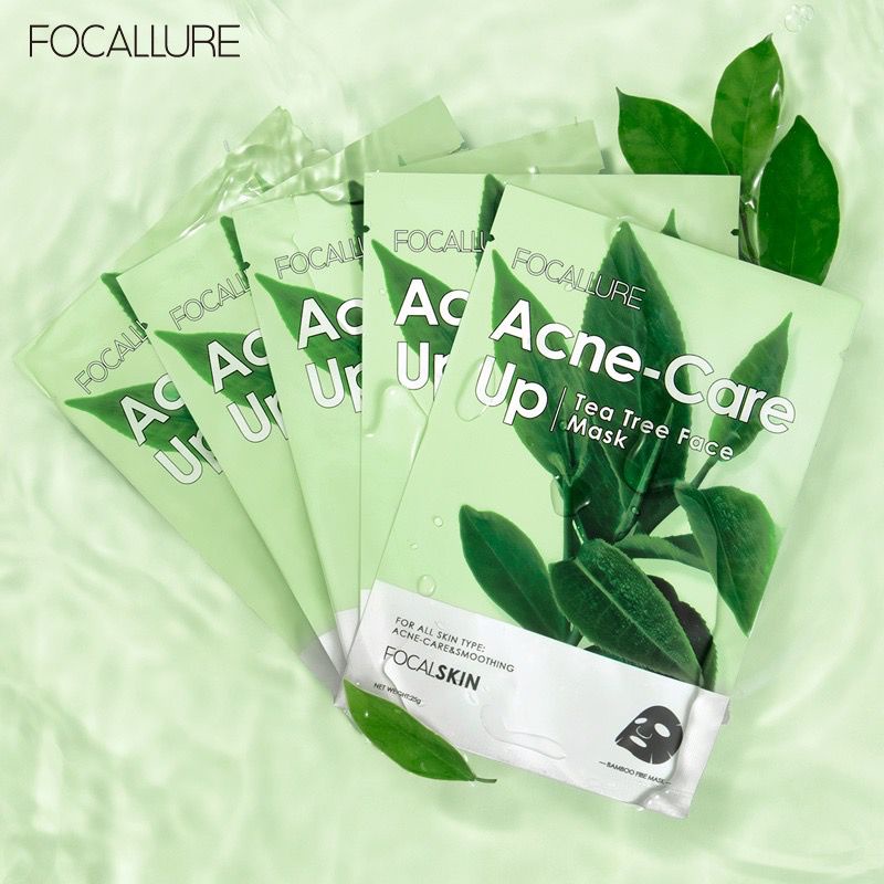 BPOM Focallure Vitamin C Face Acne-Care Mask Energy Facial Sheet Skin Care Masker Lembaran Wajah FASC03