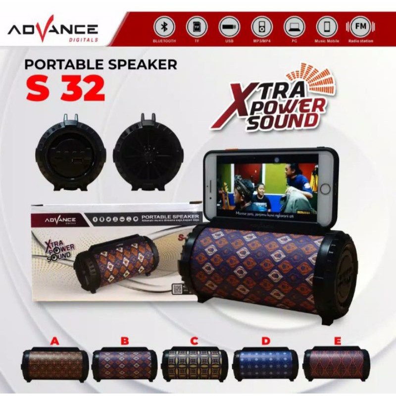 Speaker Bluetooth Music Box Advance S32