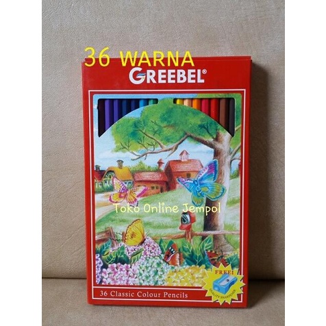 

ATK86GB 36 warna Classic Greebel Kardus 7036 Pensil warna pencil kado