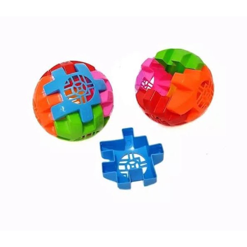 Mainan Bayi Bola Puzzle Kerincing/Kerincingan Bola Puzzle