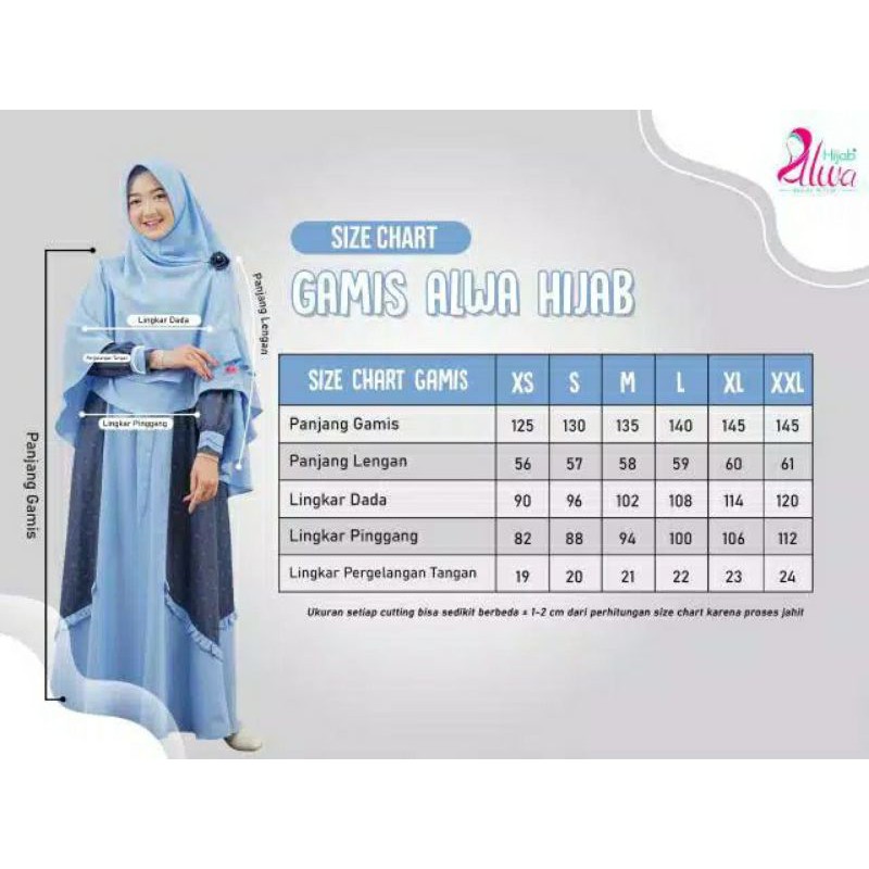 GAMIS KANAYA  1 SET KHIMAR || ALWA HIJAB