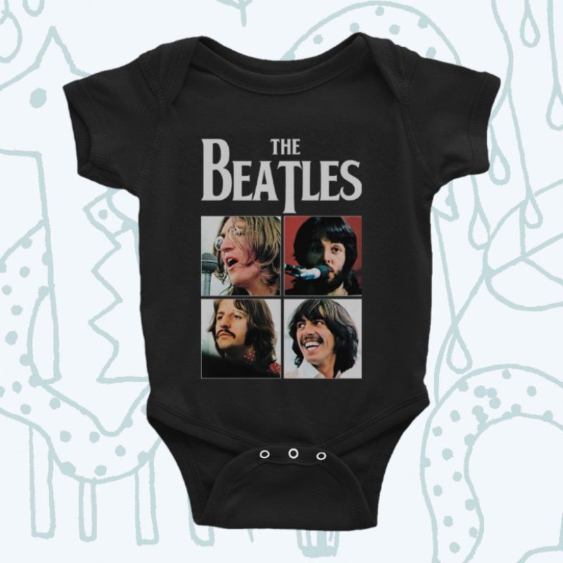 JUMPER BAYI BAND THE BEATLES • BABY JUMPER BAND MUSIK • BABY JUMPER PENDEK