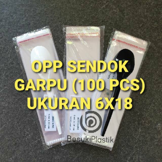 Plastik Sendok / Garpu (opp 6x18)