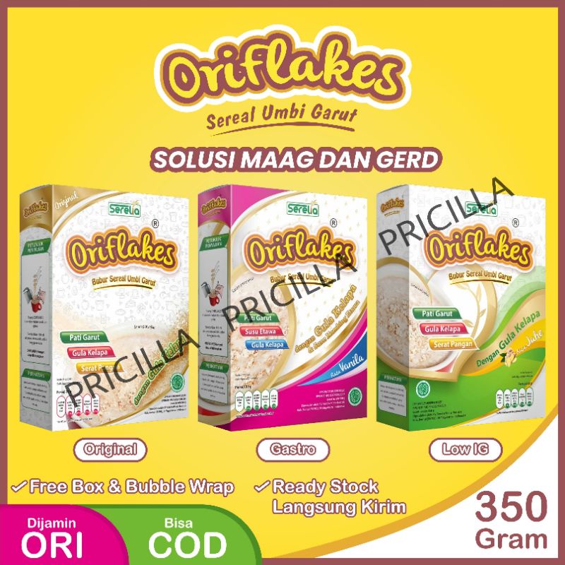 

Flakes 350 Gram Sereal Umbi Garut Dengan Gula Kelapa