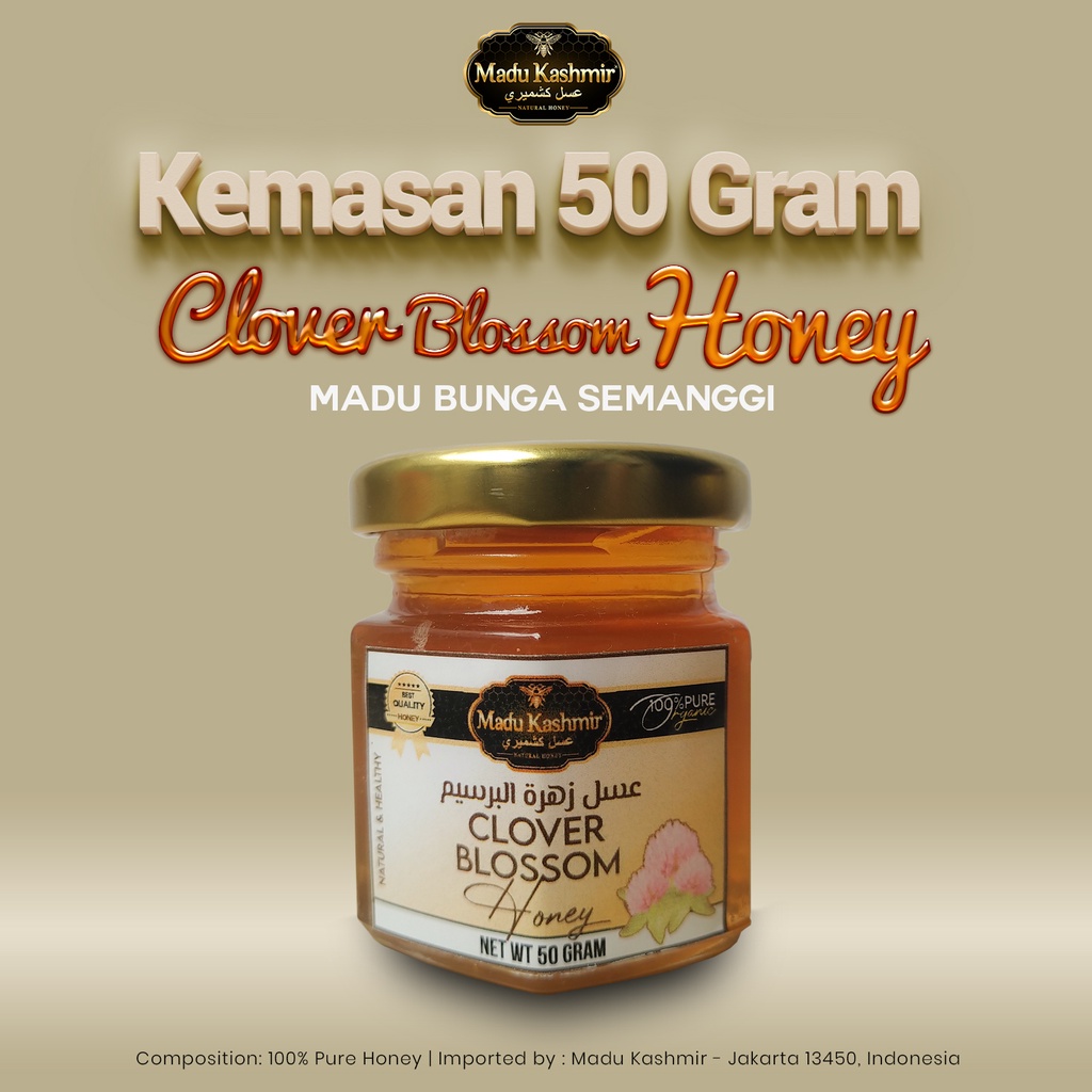 

Madu Clover 50 Gr | Madu Semanggi | Clover Honey | Madu Kashmir