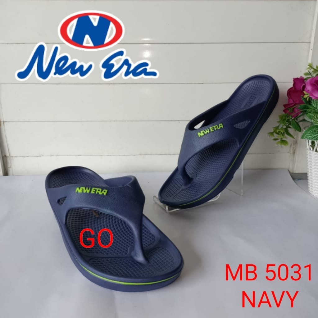 BB NEW ERA MB E 5031 Sandal Jepit Pria Polos Anti Slip Sandal Karet Pria Keren Terbaru Sandal Pria Murah