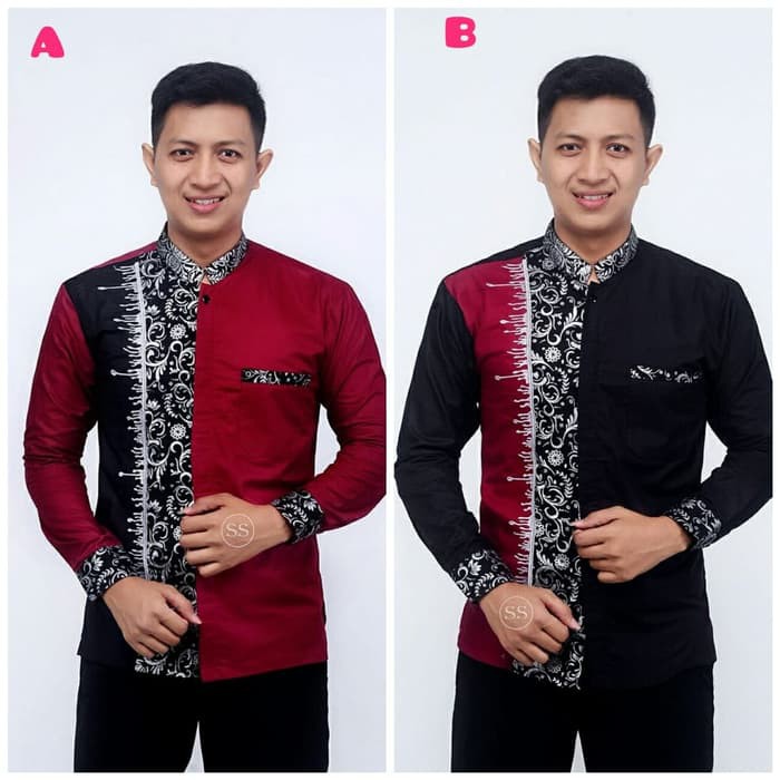 Baju koko batik pria koko batik bordir koko pria koko bordir batik 16