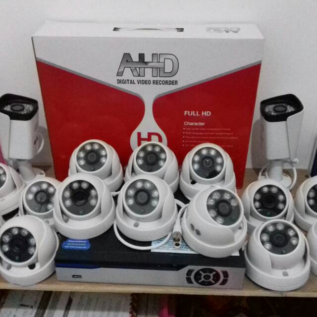 PROMO PAKET CCTV 1080P 5MP 16 CAMERA FULL HD 1080P 5 MP MEGAPIXEL BISA ONLINE DI HP ANDROID KOMPLIT