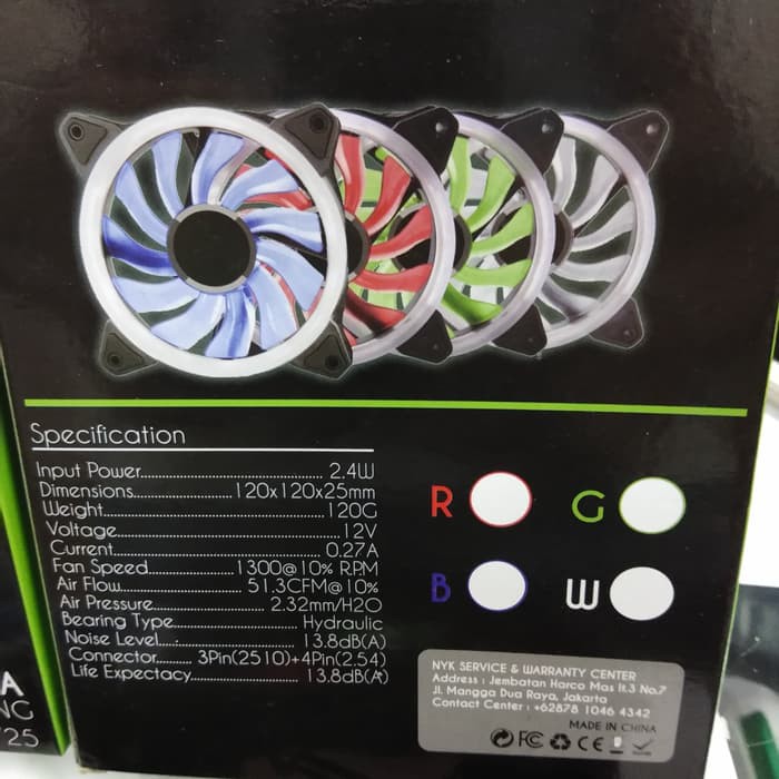 Nyk Aurora Fan Casing 12Cm Ring Led