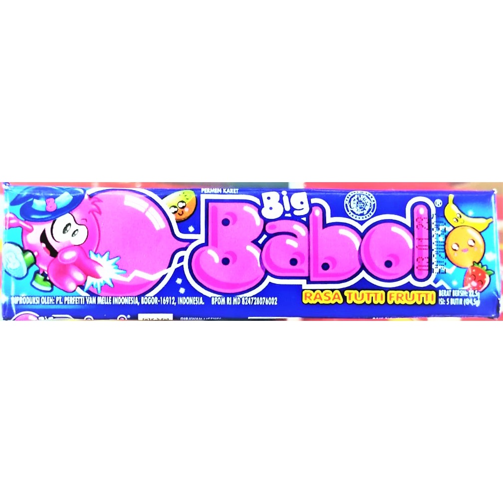 

Big Babol Tutti Frutti Permen Karet 22.5gr