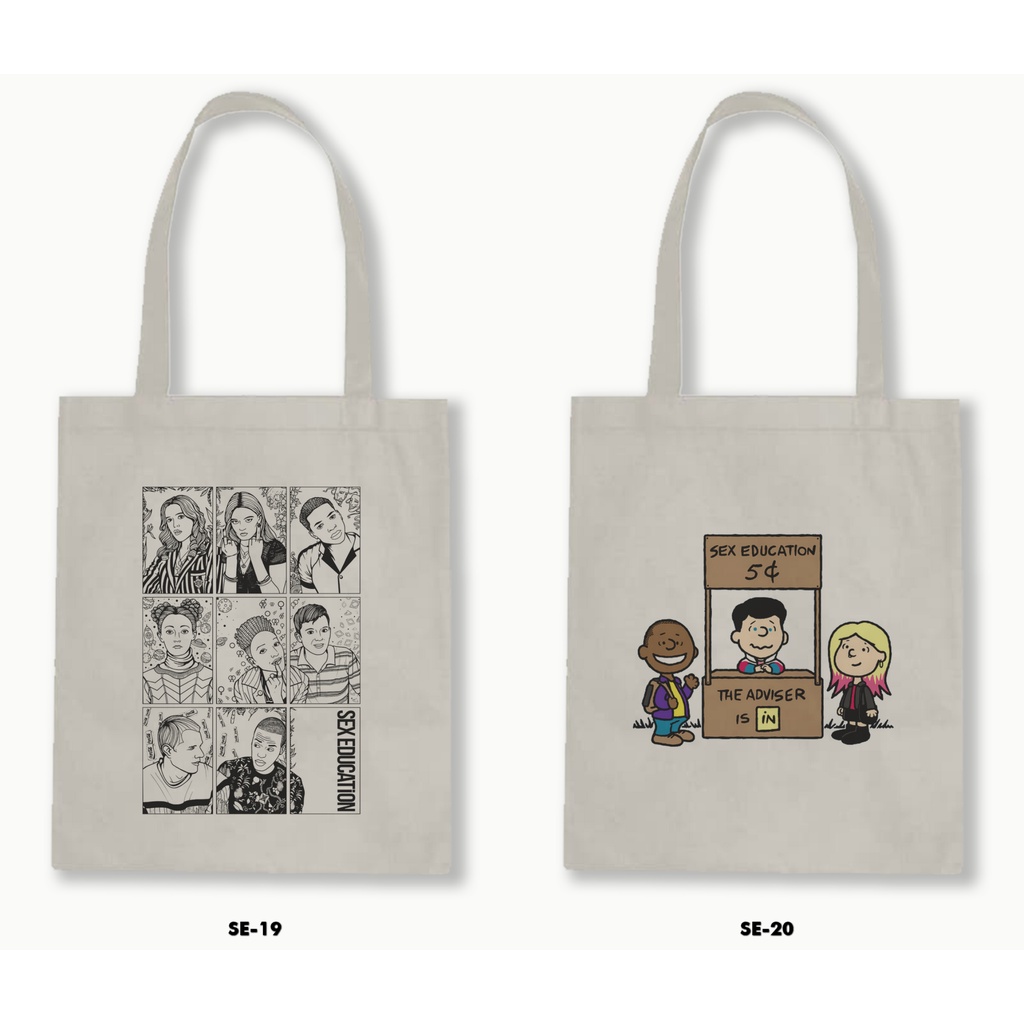 TOTE BAG BLACU - SEX EDUCATION 01