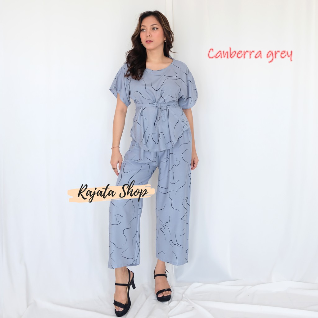 DASTER SETELAN BABYDOLL-BD CANBERRA GREY