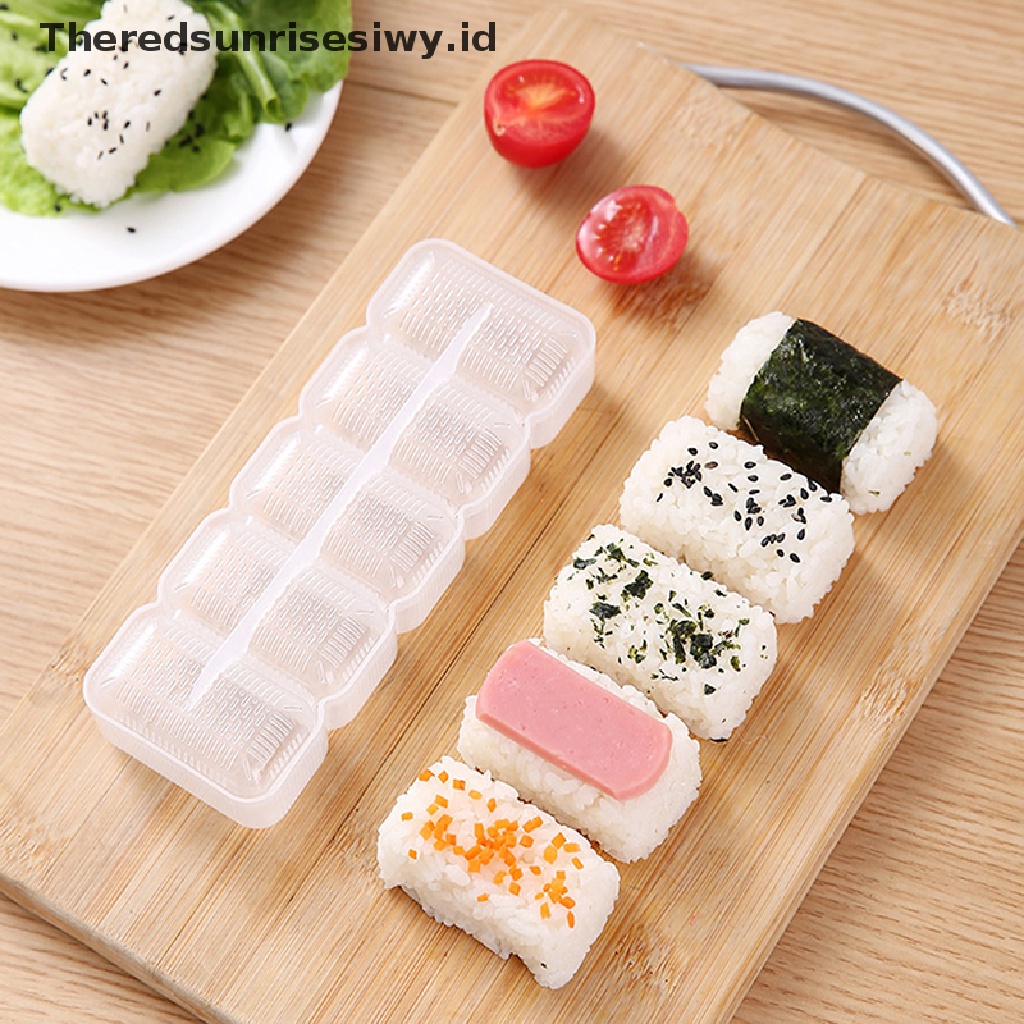 (Theredsunrisesiwy.Id) 5pcs / Set Cetakan Nasi / Sushi / Nigiri / Bento Diy Anti Lengket