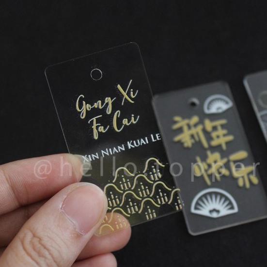 Imlek Tag Akrilik | Tag Imlek | Hiasan Hampers Chinese New Year helloto99 Juara