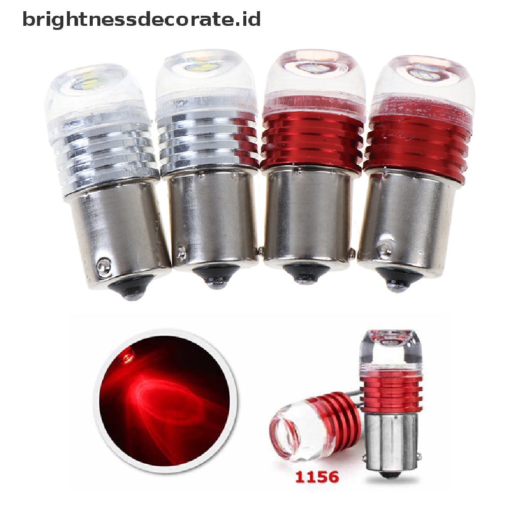 2pcs Lampu Led 3smd 1156 Warna Merah Putih Untuk Sein Mobil