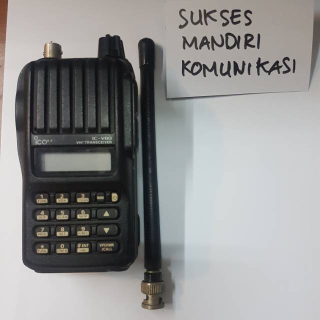 HT ICOM V80 VHF  SECOND ORIGINAL LENGKAP CHARGER