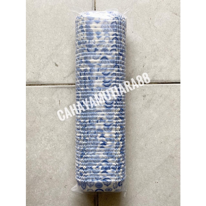 

Kertas Cupcake Oval Motif / Alas Risoles/ Cupcase Oval Motif - Biru Muda