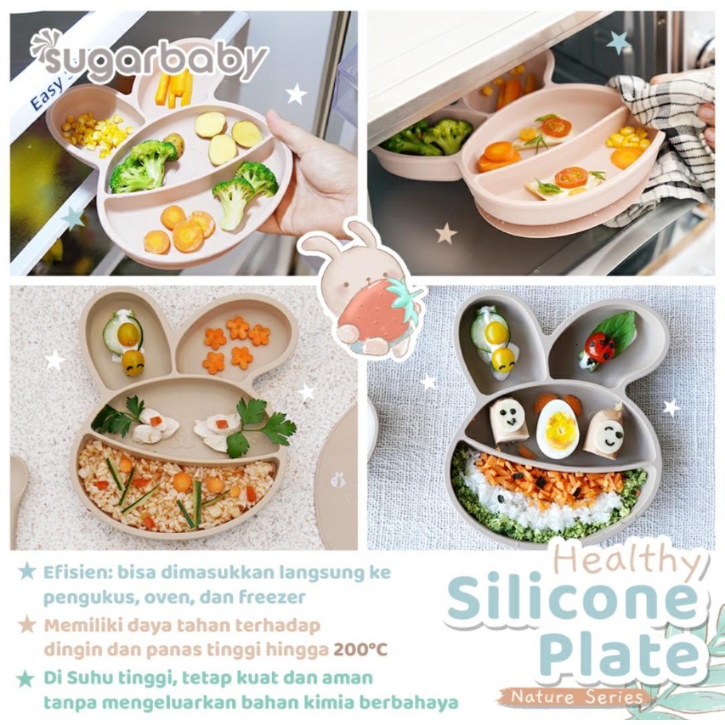 SUGARBABY HEALTHY SILICONE PLATE NATURE SERIES / SUGAR BABY