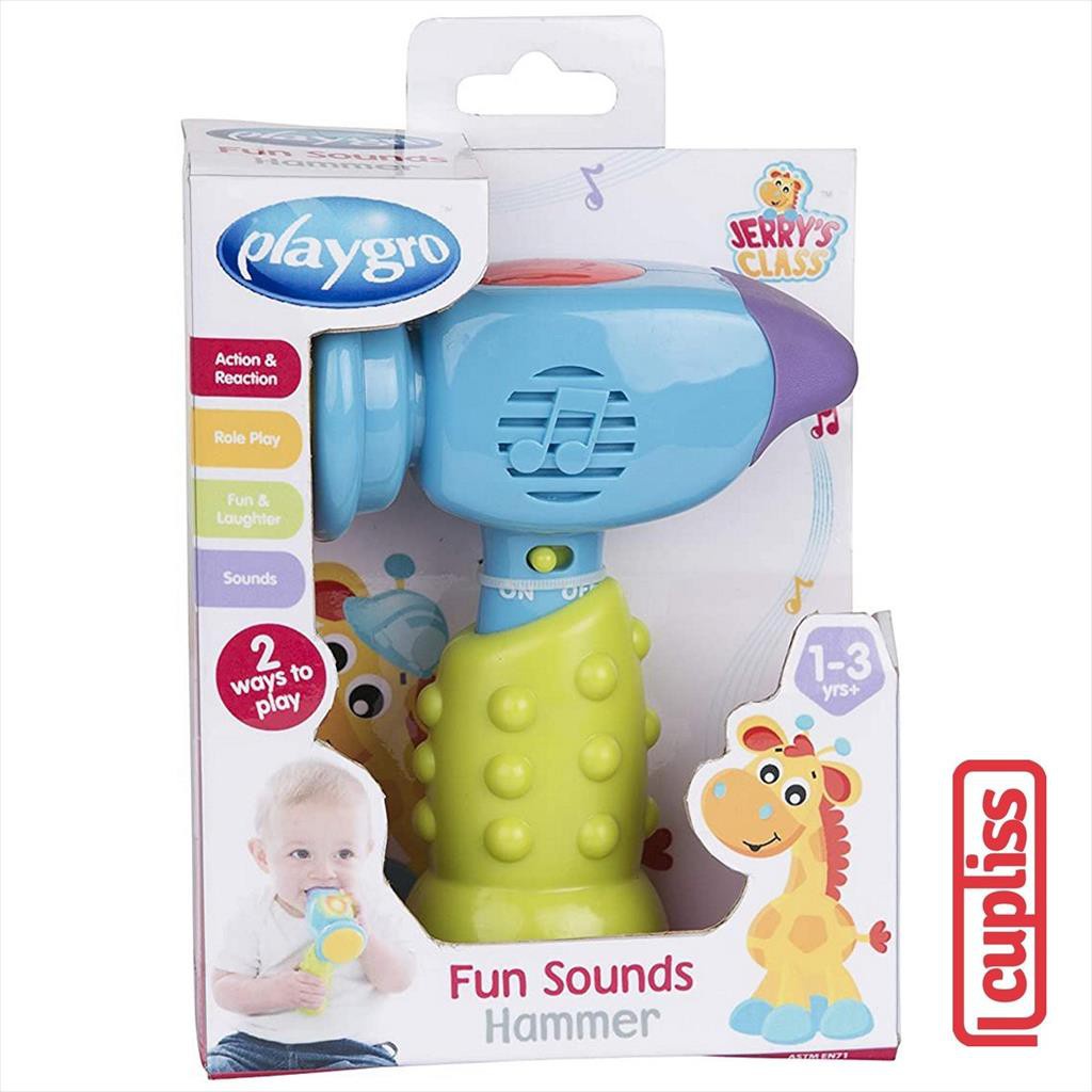 Playgro 112861 Jerry Class Fun Sounds Hammer Mainan Anak