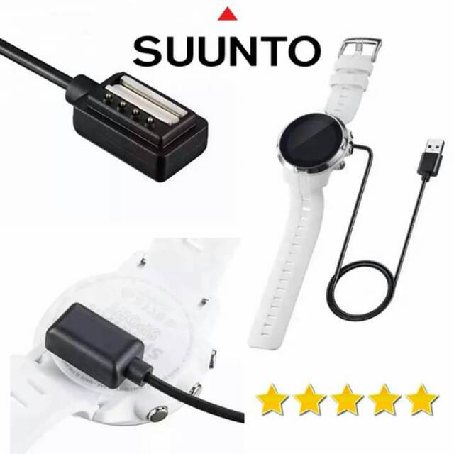 Kabel Cas USB Charger For SUUNTO SPARTAN ULTRA ALL BLACK TITANIUM (HR)