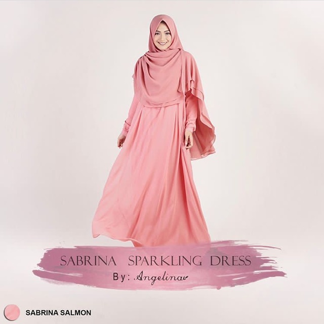 

(NEW WITH TAG) SABRINA SPARKLING SALMON EID SERIES 2017