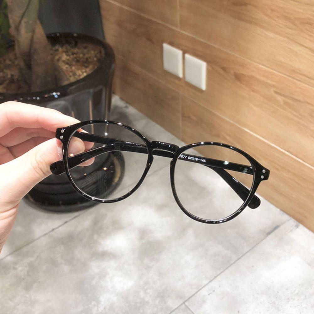 Mxbeauty Kacamata Frame Bulat Korean PC Fashion Vintage Round Eyewear