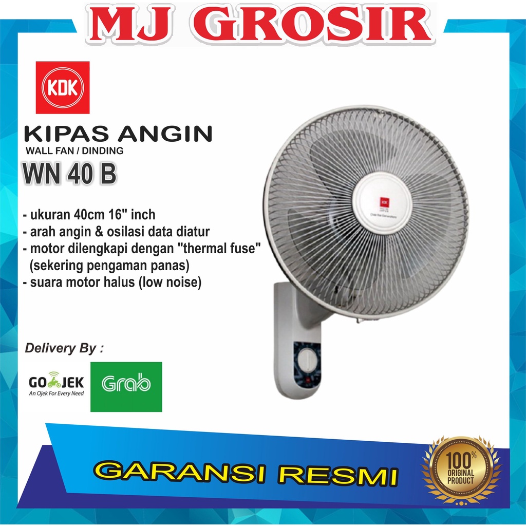 PROMO KIPAS ANGIN WALLFAN KDK WN 40 B WN40B KIPAS AINGIN DINDING