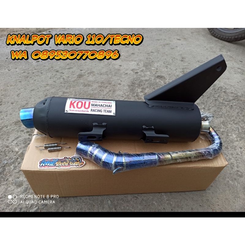 Knalpot Tsukigi vario tecno/vario 110 karbu pnp