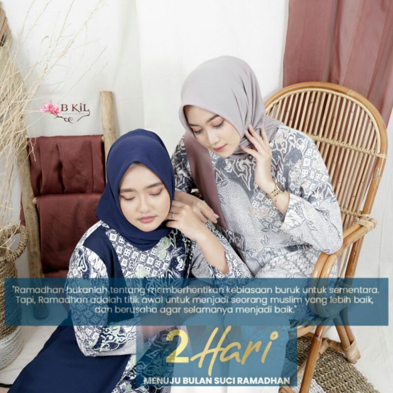 tey-17 Batik wanita ASJ SA HRB026 Kenongo Kemeja Tosca Pendek-8