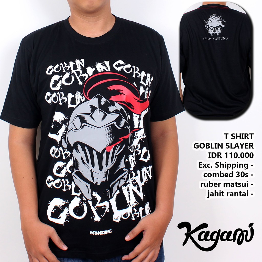T-SHIRT GOBLIN SLAYER BLACK