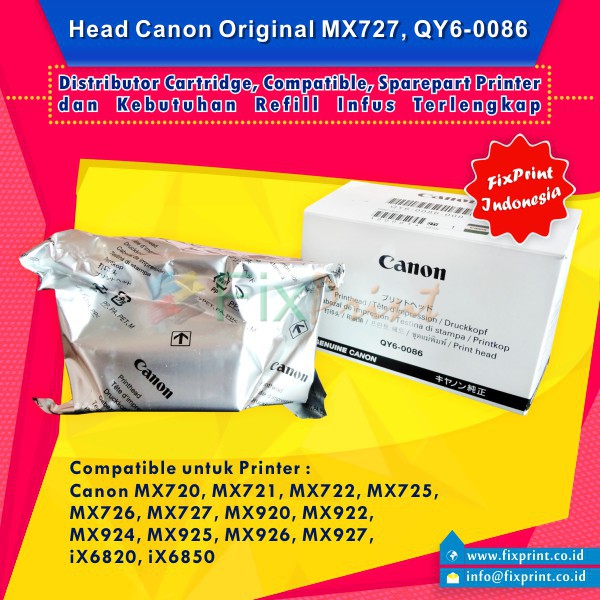 Head Printer Canon IX6770 IX6870 MX720  , Printhead Canon QY6-0086