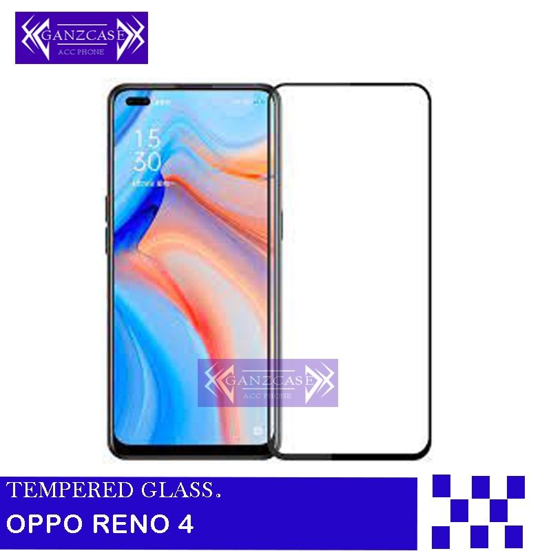 tempered glass full lapis hitam type hp Oppo Reno 4/Reno 5/Reno 4f/Reno 5f/Reno 4 pro/Reno 3/Reno 3 pro/Reno 2f/Reno 2/Reno 2z/Reno 6 4G/Reno 6 5G/Reno 7/A96