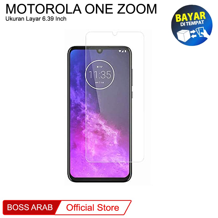 Tempered Glass Motorola One Zoom (6.39") | Pelindung Layar Kaca Anti Gores - Bening