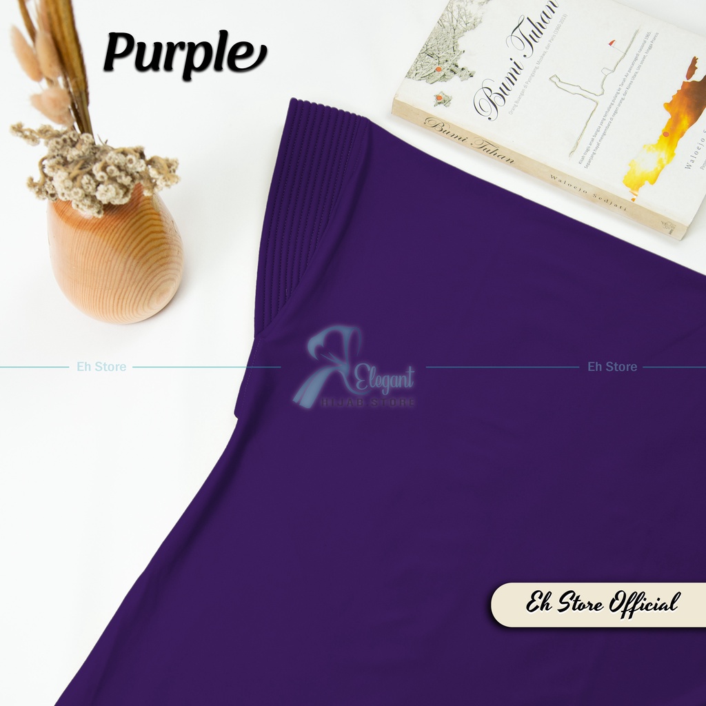 JILBAB BERGO HAMIDAH SPANDEX JERSEY PREMIUM | HIJAB SPORT I JILBAB SPORT I KERUDUNG BERGO I JILBAB INSTAN-Purple