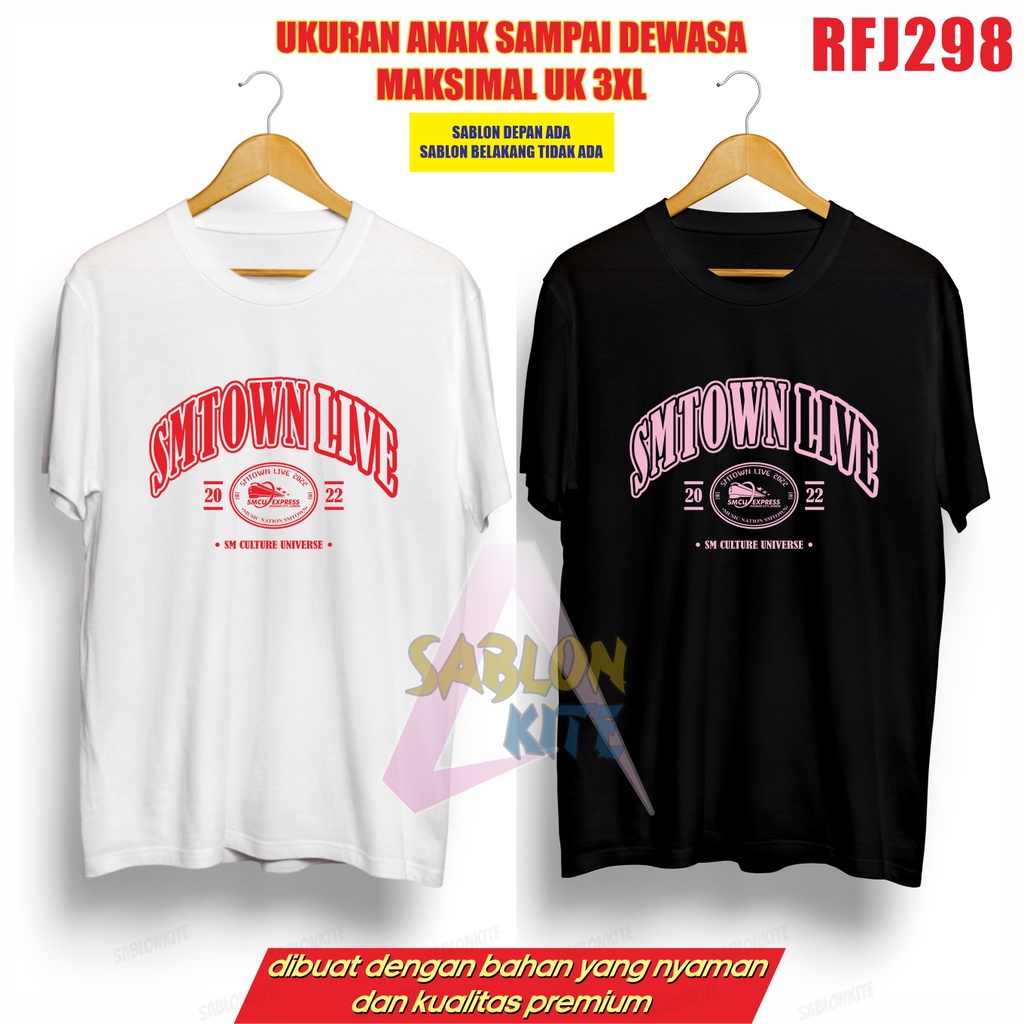 MURAH!!! KAOS SMTOWN LIVE 2022 RFJ298 UP TO XXXL