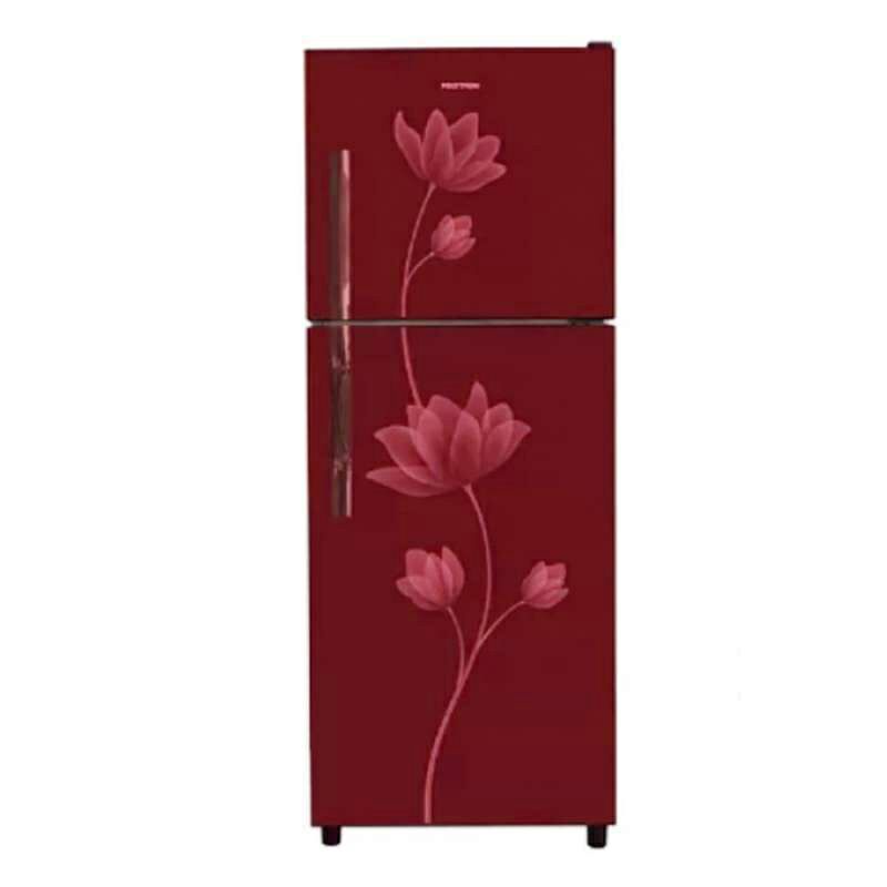 Kulkas 2 Pintu POLYTRON PRM 21 BN R/B Belezza Pintu Kaca 220 Liter