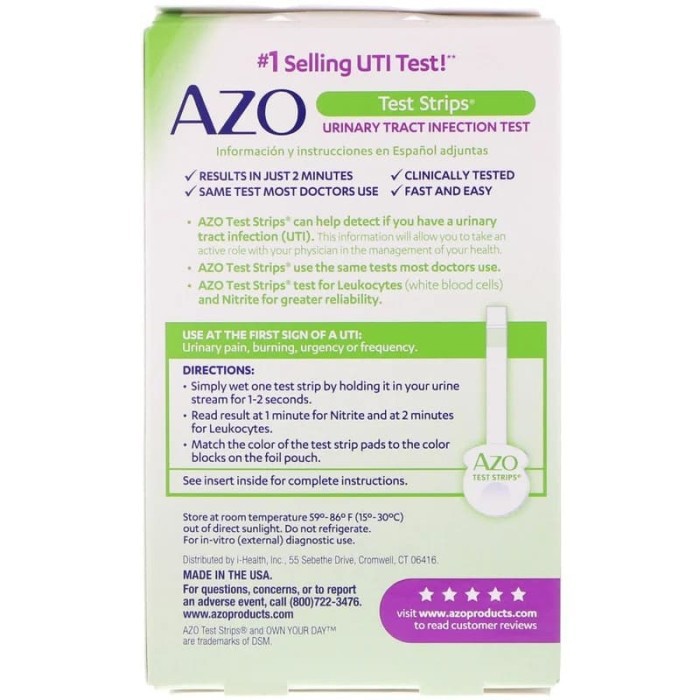 Azo Urinary Pain Relief - Tract Infection Test - Yeast Plus - Bladder Control With Go-less Ori Usa Shopee Indonesia