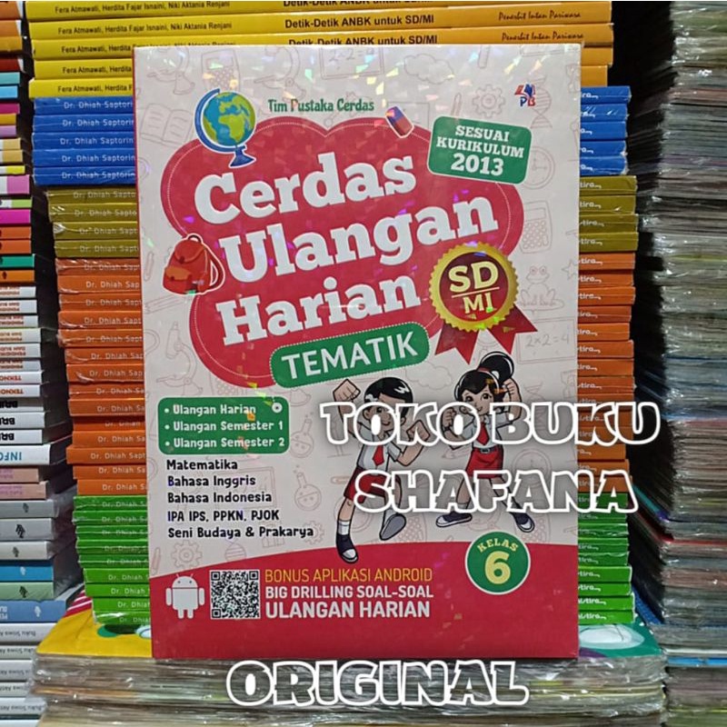 Buku Cerdas Ulangan Harian Tematik Kelas 6 SD/MI Kurikulum 2013 Pustaka Baru Press