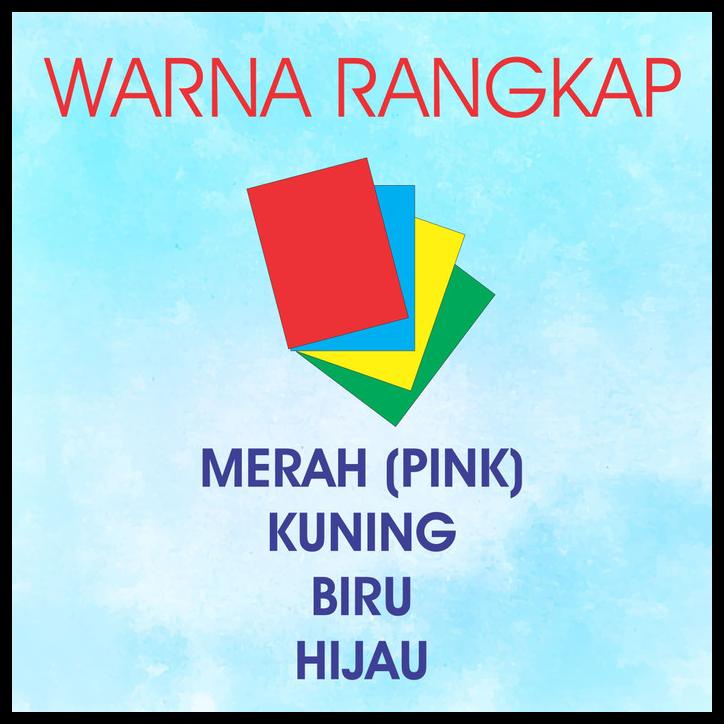 

SALE CETAK NOTA BON 3 RANGKAP/PLY CARBONLESS TANPA KARBON + NOMERATOR SALE