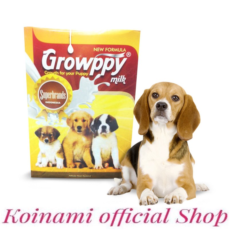 GROWPPY MILK @ 1 box / susu anak anjing / puppy / dog / hewan / pet