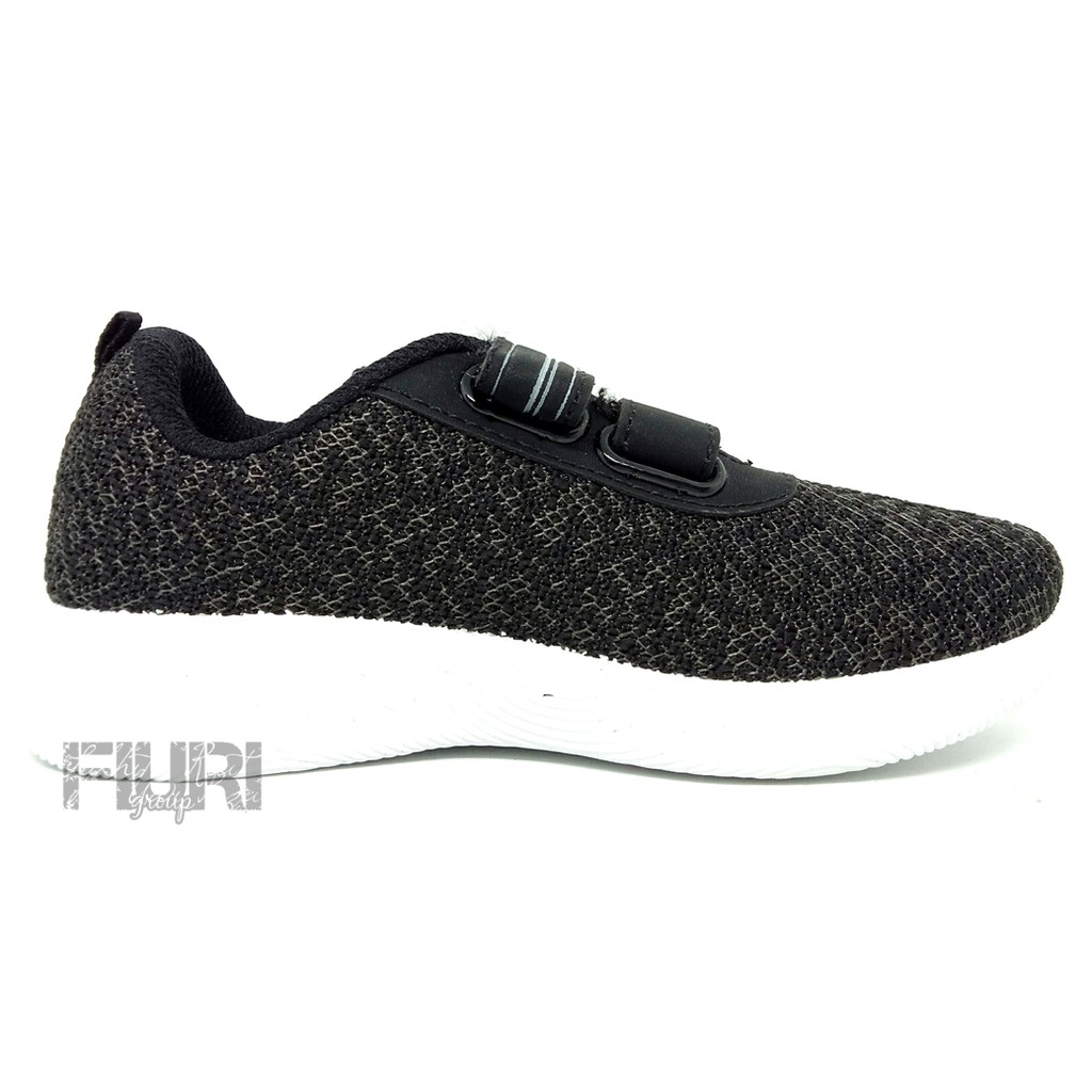 FIURI - New Era Original - KELSIE PEREKAT KIDS 27-34 - Sepatu Kets Anak Perempuan Laki-Laki - Sneakers Anak Cewek Cowok - Sepatu Olahraga Sport Anak Batita Balita Perekat - Sepatu Casual  PEREKAT Anak Kecil - Sepatu Sekolah Hitam Anak PAUD TK SD Murah