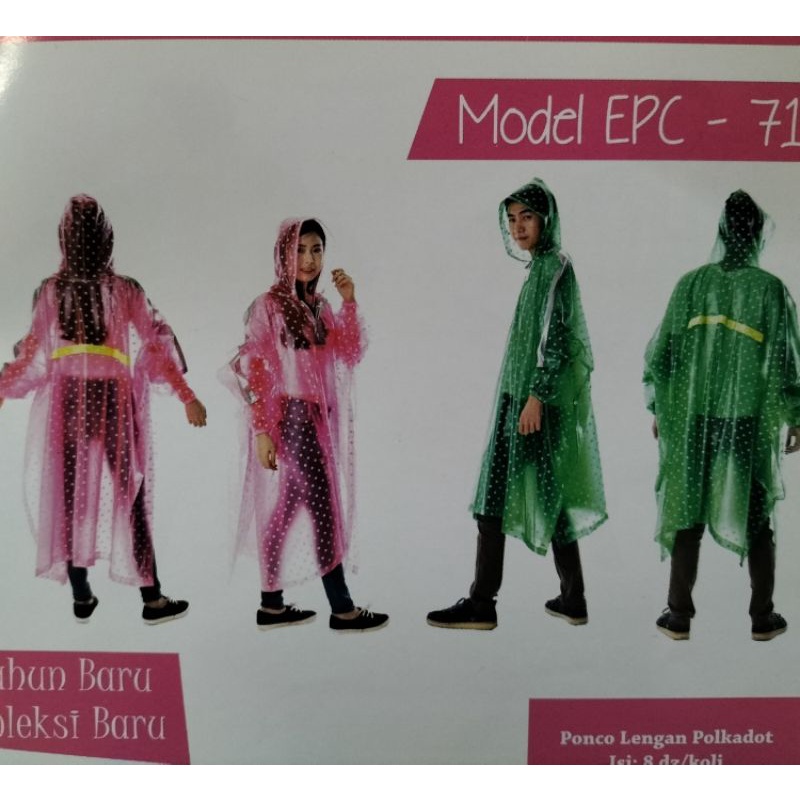Jas Hujan ELMONDO Polkadot EPC713 (ponco)