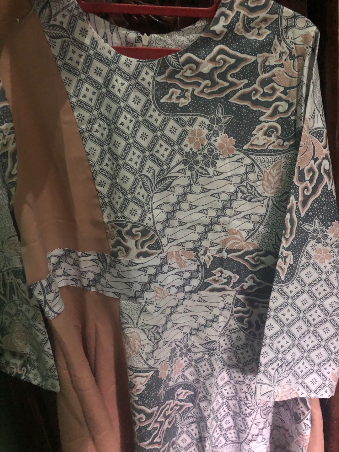 Tey-17 Batik Wanita Asj Sa Hrb026 Kenongo Kemeja Tosca Pendek