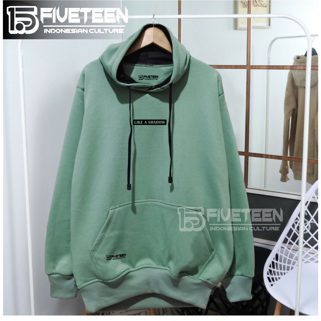 jaket pria terbaru 2022 keren gaya laki laki 15fifeteen warna hijau mind LIKE A SHADOW sweater cewek remaja kekinian 2022 tebal hoodie pria distro original brand tebal ori suwiter cowok model terbaru 2021 murah tebal 15fifteen zipper hoodie pria