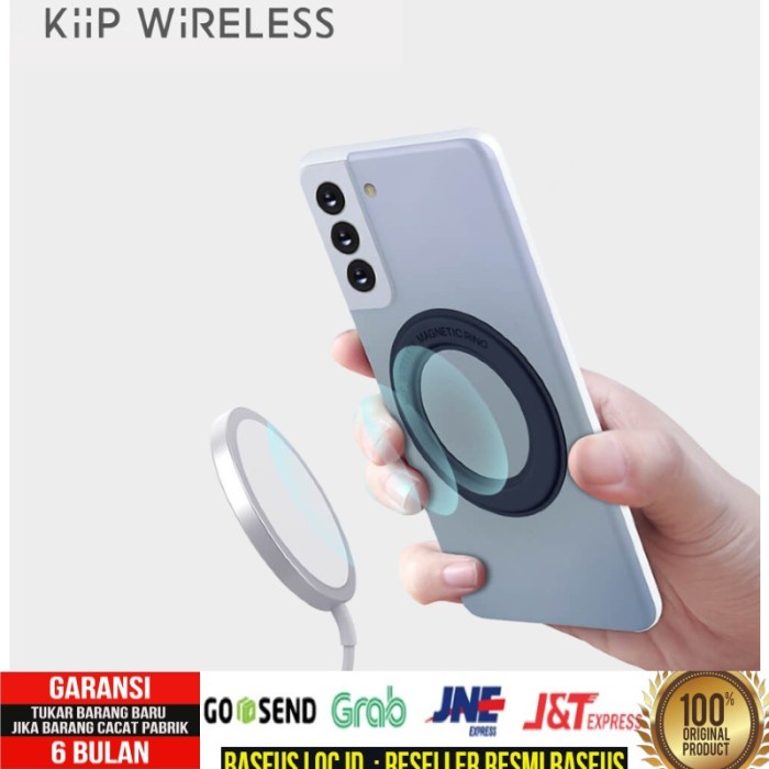 KIIP MR WIRELESS MAGNETIC PLATE MAGSAFE IPHONE 12 SAMSUNG HUAWEI OPPO