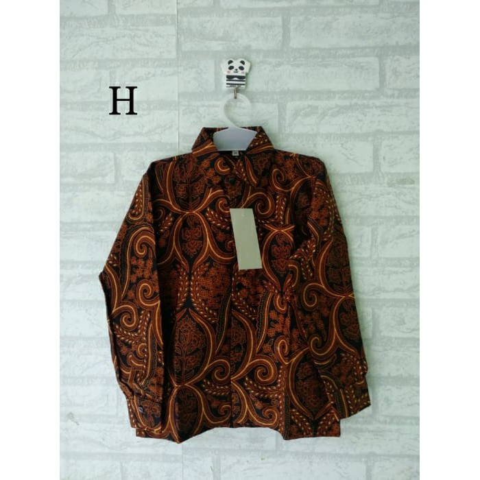 Kemeja batik anak lengan panjang