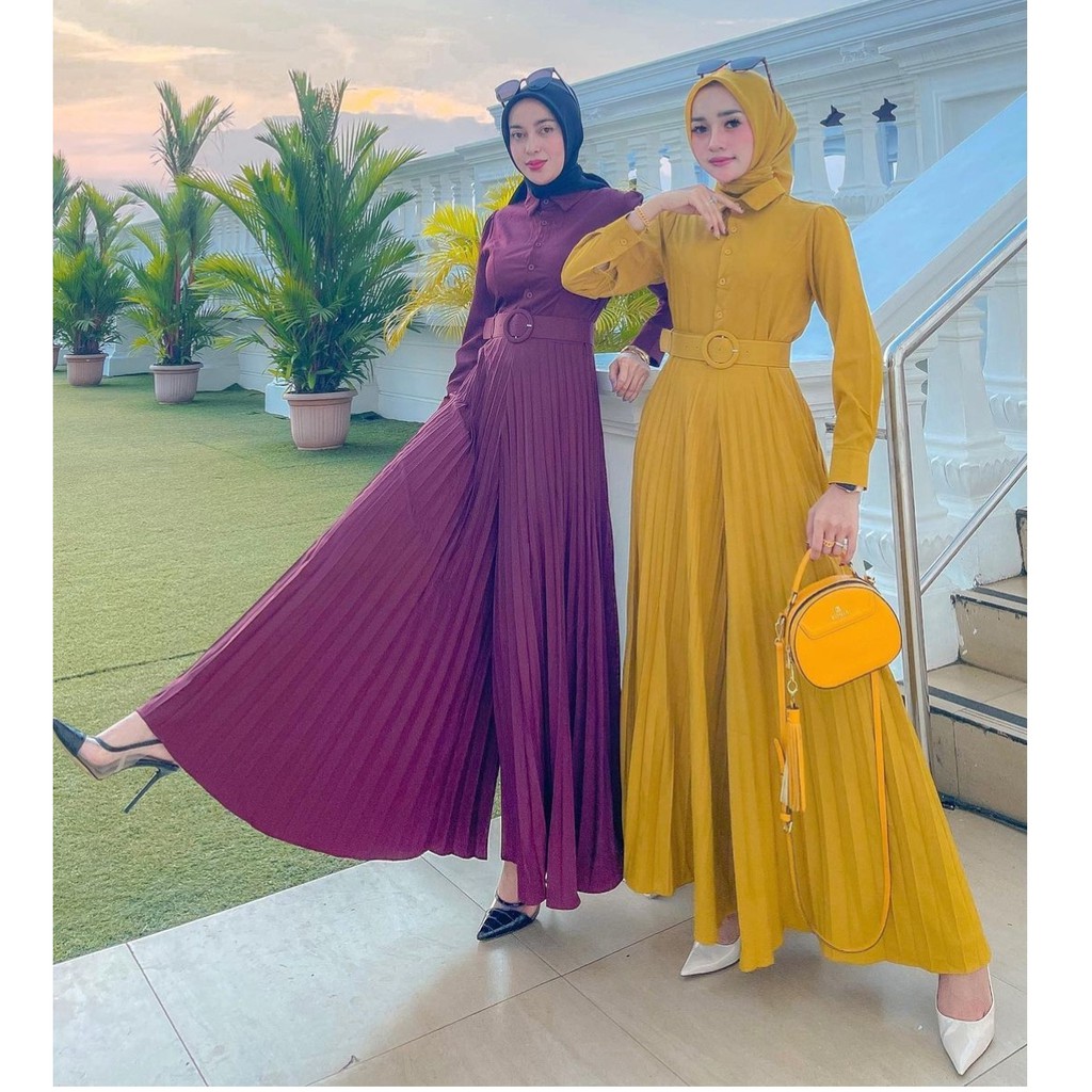 Emmeline Jumpsuit Import 9098 3M Katun Ice Silk Crepe