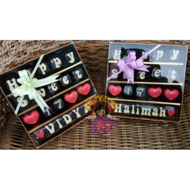 

Cokelat box / cokelat kado / cokelat huruf
