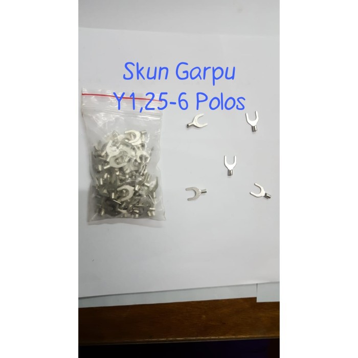 Skun Y 1.25-6 POLOS/Skun Kabel Y 1.25-6/Skun Garpu / Skun U Polos / Skun Y Polos Non Isolated 1.25-6