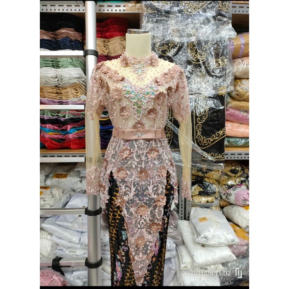 KEBAYA ATASAN BUNGA 3D/ATASAN KEBAYA FULL PAYET